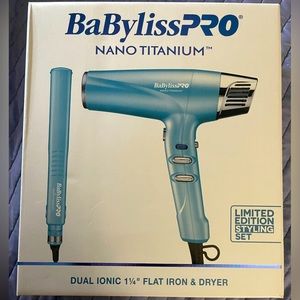 COPY - Babyliss Pro nano ionic blow dryer and flat iron combo